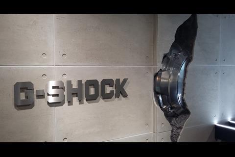 G Shock Carnaby wall feature